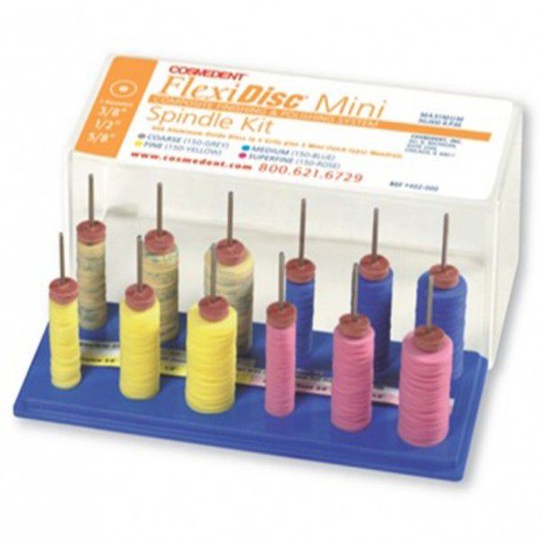 کیت دیسک پرداخت کامپوزیت 600 عددی کازمادنت / Cosmedent FlexiDisc Mini Spindle Kit